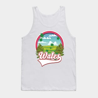 Wales retro travel logo Tank Top